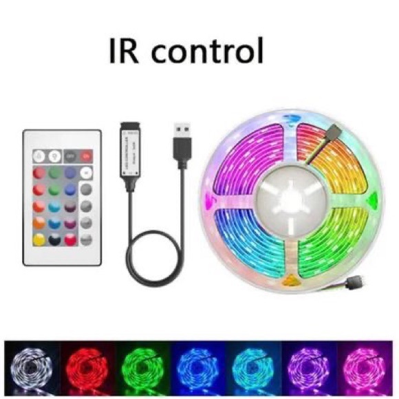 Colour Changing LED Strip Light / Tape with Remote - Picture 1 of 6